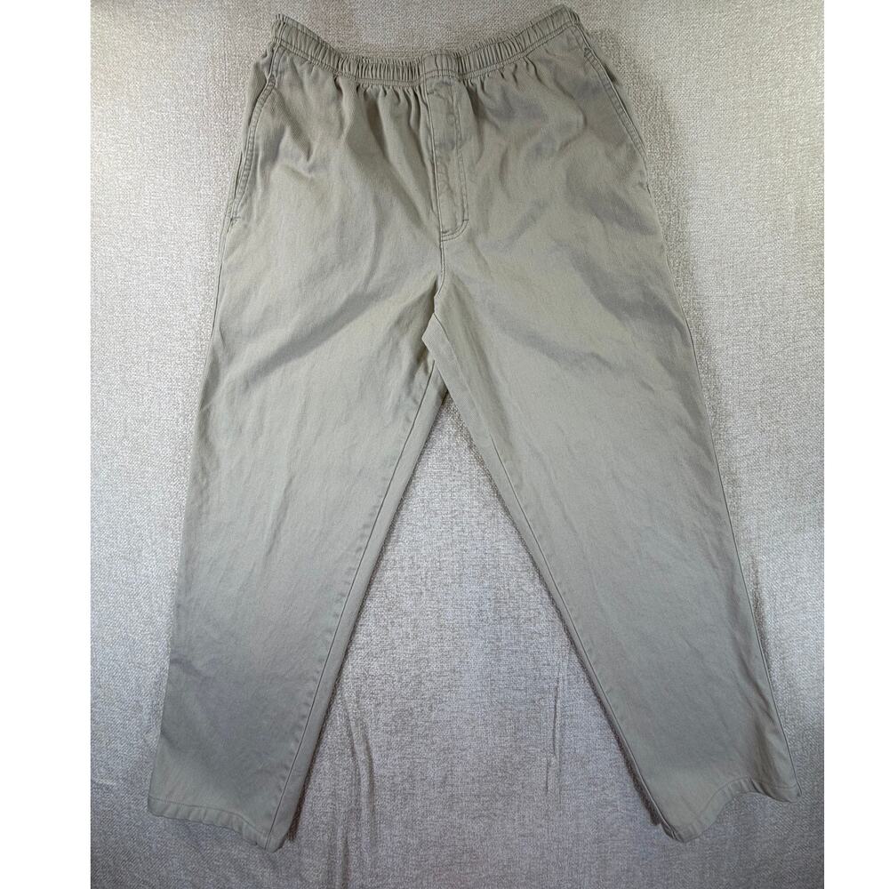 The Territory Ahead Mens Medium Cream Comfort Waist Casual Trousers Pants Travel